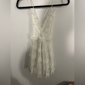 White lace dress